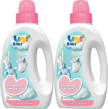 Uni Baby Çamaşır Yumuşatıcı 1500Ml Hassas Ciltler İçin/Hipoalerjenik (Pembe) (2 Li Set)