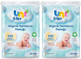 Uni Baby Bebek Temizleme Pamuğu 60 Adet Tekli Pk (2 Li Set)