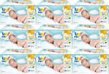 Uni Baby Islak Havlu Hassas Yeni Doğan 40 Yaprak (27 Li Set) 1080 Yaprak (Narin Ciltler için) (9PK*3)