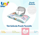 Uni Baby Islak Havlu Mendil İlk Adım 52 Yaprak (48 Li Set) 2496 Yaprak (16PK*3)