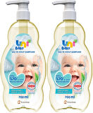 Uni Baby Bebek Saç ve Vücut Şampuanı 700ML Klasik (Pompalı) (2 Li Set)