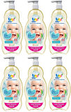Uni Baby Bebek Saç ve Vücut Şampuanı 900ML Klasik (Pompalı) (6 Lı Set)