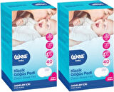 Wee Baby Klasik Göğüs Pedi (40 Lı) 80 Adet (2Pk*40)