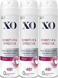 XO Deodorant 150ML Women-Kadın Sensitive & Effective (3 Lü Set)