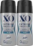 XO Deodorant 150ML Men-Erkek Extreme & Protect (2 Li Set)