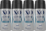 XO Deodorant 150ML Men-Erkek Extreme & Protect (4 Lü Set)