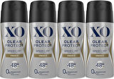 XO Deodorant 150ML Men-Erkek Clear & Protect (4 Lü Set)