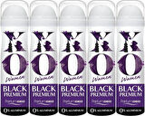 XO Deodorant 150ML Women-Kadın Black Premium (5 Li Set)
