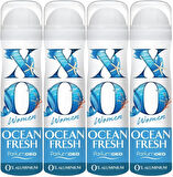 XO Deodorant 150ML Women-Kadın Ocean Fresh (4 Lü Set)