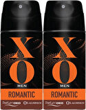 XO Deodorant 150ML Men-Erkek Romantıc (2 Li Set)