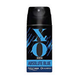 XO Deodorant 150ML Men-Erkek Absolute Blue (2 Li Set)