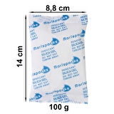 Marispacks 100 g x 5 adet silikajel nem alıcı paket   (nonwoven, metalize doypack ambalajda)