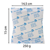 Marispacks 250 g x 2 adet silikajel nem alıcı paket (nonwoven, metalize doypack ambalajda)