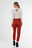 Kemerli Tarçın Bilek Kadın Pantolon