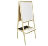 35X50 CM EKO AHŞAP AYAKLI ÇATI TİPİ YAZI TAHTASI BEYAZ-PAN299B