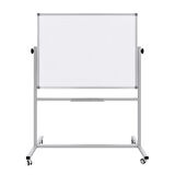  90X120 CM-360° DÖNERLİ AYAKLI ÇİFT TARAFLI TEKERLEKLİ MOBİL YAZI TAHTASI-PAN301