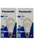 Panasonic 8,5W (60W) 2700K (Sarı Işık) E27 Duylu Led Ampul (2 Adet)
