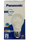 Panasonic 8,5W (60W) 6500K (Beyaz Işık) E27 Duylu Led Ampul (8 Adet)