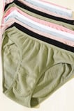 Kadın Cotton Bikini 12'li Paket 0592 Nefes Alan Dokulu Kumaş (Tutku Bikini Modeli)