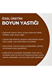 Özel Dikim Boyun Yastığı - Tay Tüyü Ve 1.kalite Deri