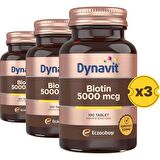 Dynavit Biotin 5000 mcg 100 Tablet 3 Adet