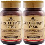 Solgar Gentle Iron 17 mg 90 Kapsül 2 Adet