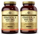 Solgar Omega-3 950 mg 100 Kapsül 2 Adet