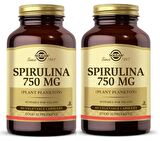 Solgar Spirulina 750 mg 80 Kapsül 2 Adet