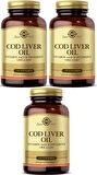 Solgar Cod Liver Oil 100 Kapsül 3 Adet