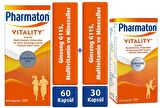 Pharmaton Vitality 60 Kapsül + Pharmaton Vitality 30 Kapsül