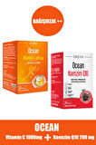 Ocean Vitamin C 1000 mg 30 Tablet + Ocean Koenzim Q10 200 mg 30 Kapsül
