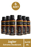 Jagler Extreme Erkek Deodorant 150 ml 6 Adet
