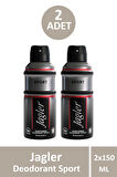Jagler Deodorant Sport 150 ml 2 Adet