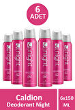Caldion Deodorant Night Kadın 150 ml 6 Adet
