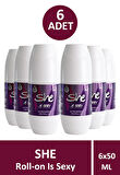 She Is Sexy Roll-On Kadın 50 ml 6 Adet