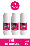 She Is Fun Roll-On Kadın 50 ml 3 Adet