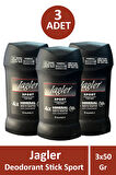 Jagler Sport Deodrant Stick For Men 50 gr 3 Adet