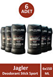 Jagler Sport Deodrant Stick For Men 50 gr 6 Adet