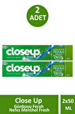 Close Up Günboyu Ferah Nefes Menthol Fresh 50 ml 2 Adet