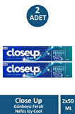 Close Up Günboyu Ferah Nefes Icy Cool 50 ml 2 Adet