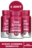 Ocean Gummies Sambucus 60 Adet Çiğnenebilir Jel Form 3 Adet