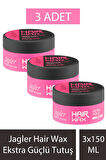 Jagler Hair Wax Ekstra Güçlü Tutuş 150 ml 3 Adet