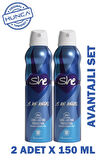 She Women Deodorant Angel 150 ml 2 Adet