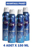 She Women Deodorant Angel 150 ml 4 Adet