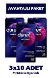 Durex Intense Prezervatif 10'lu 3 Adet