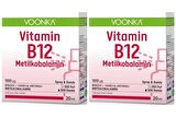 Voonka B12 Metilkobalamın Sprey & Damla 20 ml 2 Adet