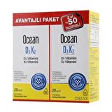 Ocean D3K2 Damla 20 ml İkincisi %50 İndirimli + Ocean ExtraMag 60 Tablet 