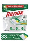 Renax Bulaşık Makinesi Kapsül Hepsi Bir Arada 33'lü 4 Adet