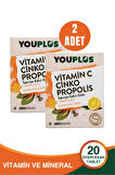 Youplus Vitamin C Çinko Propolis 20 Efervesan Tablet 2 Adet