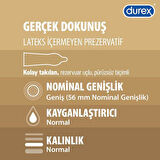 Durex Gerçek Dokunuş Ultra Kaygan Prezervatif 10'lu 2 Adet